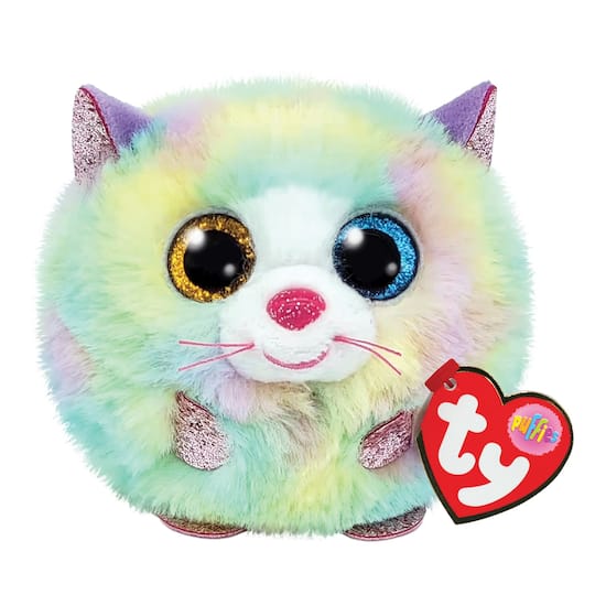 Ty Puffies&#x2122; Heather Pastel Cat